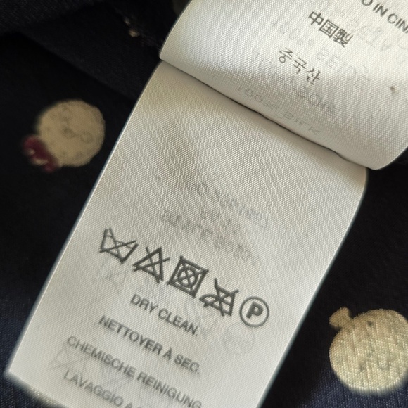 J. Crew Silk Blouse with Clock Print Size 10 - Picture 9 of 12